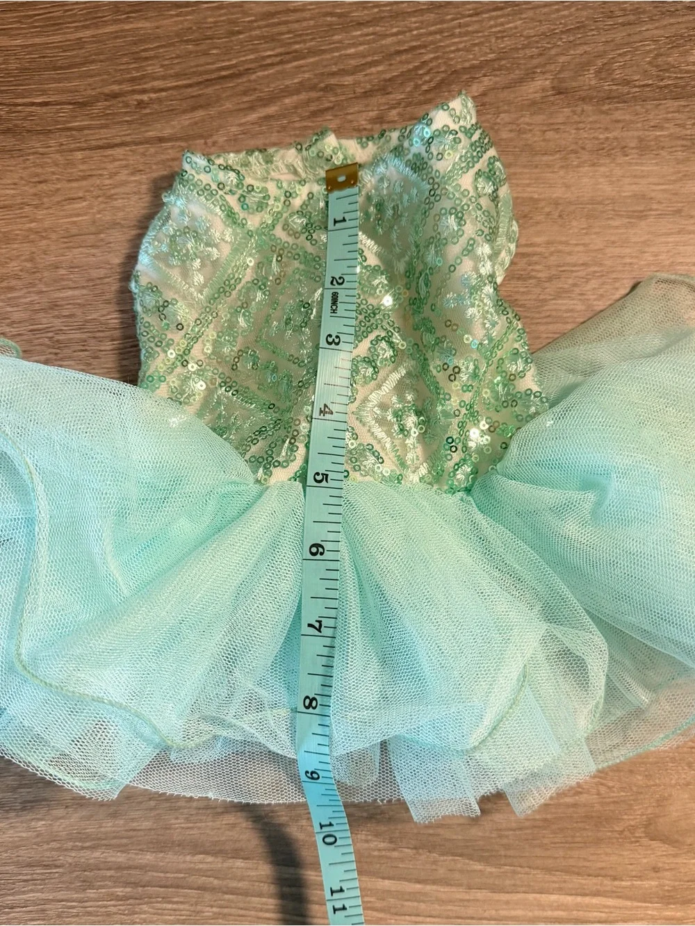 Sparkling Aqua Tulle Princess Costume Dress for Pets Dog Cat